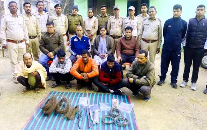 बाघ की मौत मामले महिला सरपंच समेत 6 आरोपी गिरफ्तार