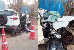 तेलंगाना में दर्दनाक हादसा, पेड़ से टकराई एसयूवी कार, 4 स्टूडेंट्स की मौत