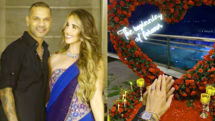 शिखर धवन ने गर्लफ्रेंड से सगाई की : सोफी शाइन अमेरिकी कंपनी में वाइस प्रेसिडेंट हैं