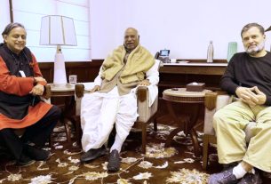 खरगे और राहुल से मिले थरूर