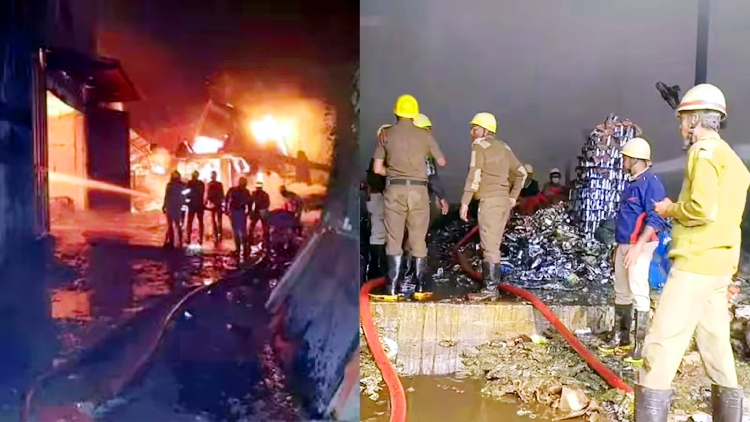 कोलकाता के गोदाम में लगी भीषण आग : अब तक 7 की मौत , मौके पर पहुंची 15 फायर ब्रिगेड