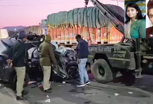 इंदौर में दर्दनाक हादसा, पूर्व गृहमंत्री की बेटी समेत तीन लोगों की मौत...ट्रक में घुसी कार