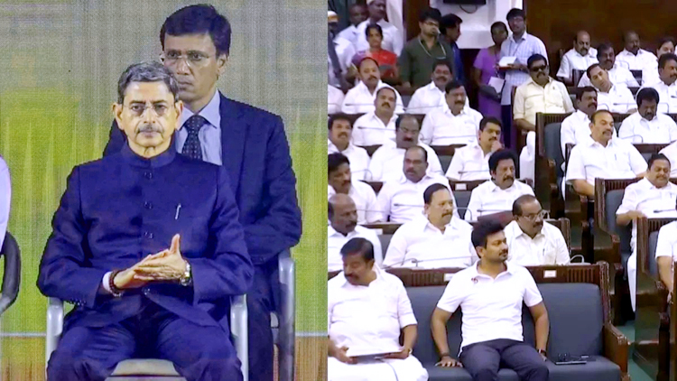 तमिलनाडु विधानसभा में राष्‍ट्रगान का अपमान, भाषण दिए बिना राज्यपाल ने किया वॉकआउट