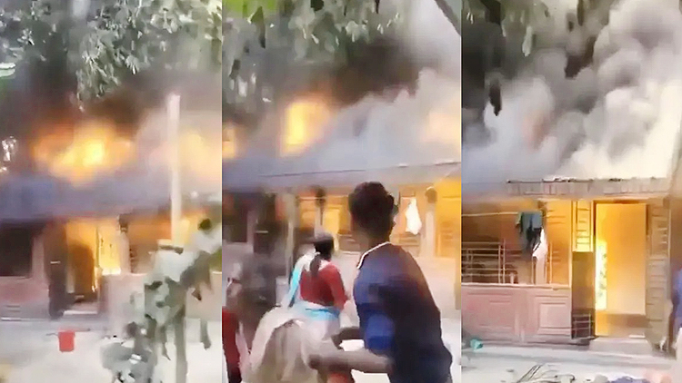 बांग्लादेश में ‘नरक’ जैसे हालात! सिलहट में हिंदू टीचर का घर फूंका, आग के बीच जान बचाकर भागा परिवार