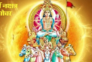 सूर्य के धनिष्ठा नक्षत्र में गोचर