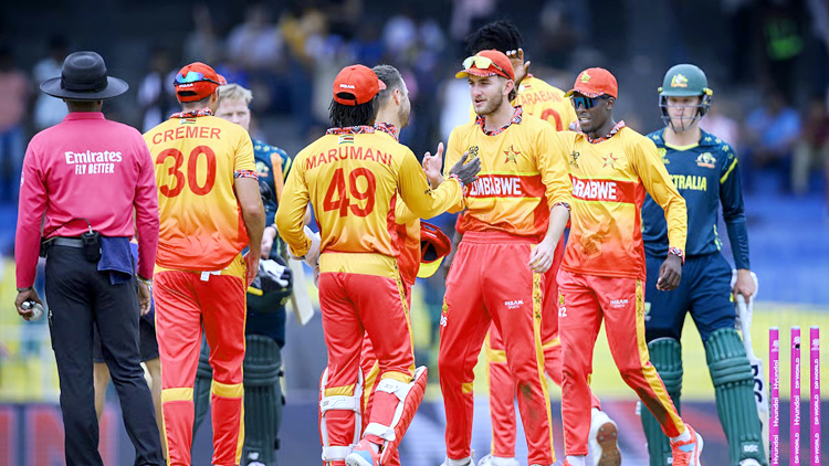 टी20 वर्ल्ड कप 2026 : जिम्बाब्वे ने ऑस्ट्रेलिया को 23 रन से हराते हुए इस वर्ल्ड कप में लगातार दूसरी जीत दर्ज़ की