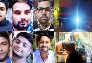 मथुरा में यमुना एक्सप्रेस-वे पर 6 की मौत, कंटेनर ने रौंदा : बस से उतरकर सड़क किनारे खड़े थे