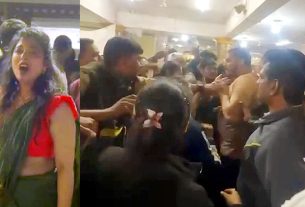 उज्जैन में स्थित महाकालेश्वर मंदिर में महिला श्रद्धालु और सुरक्षाकर्मियों के बीच धक्का-मुक्की और मारपीट का विवाद