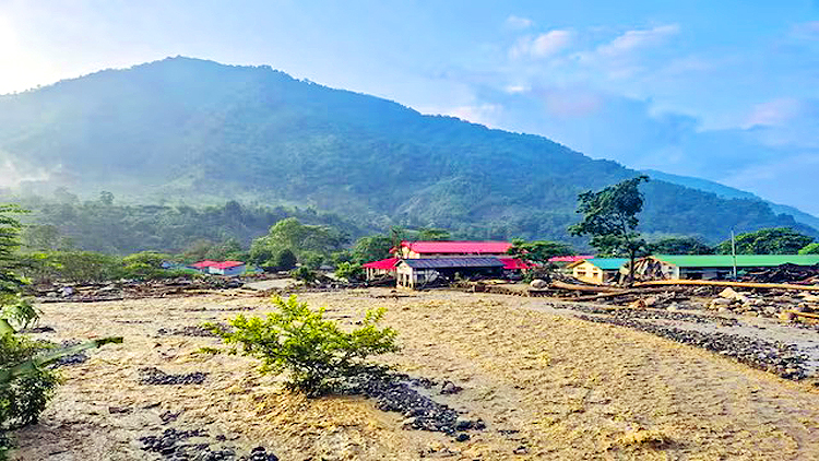 Kumey River flood